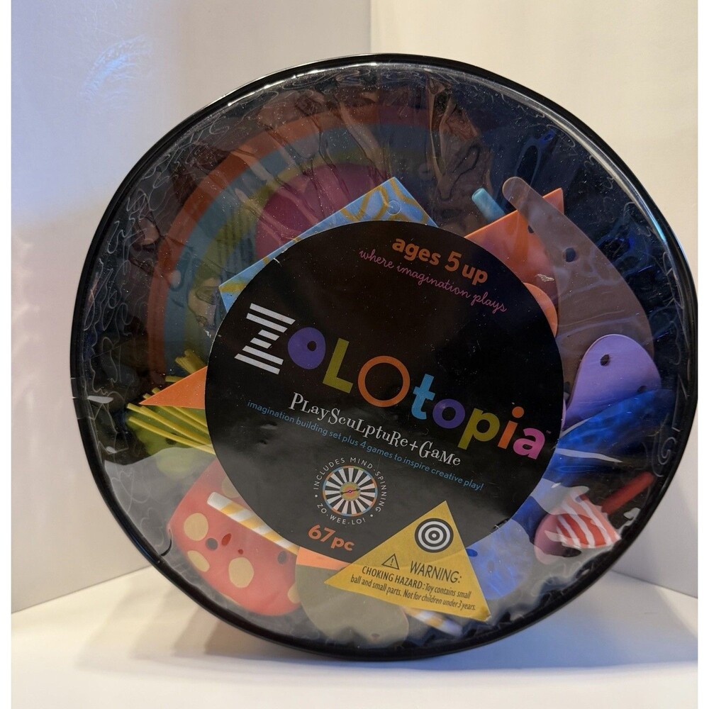 2007 ZOLO Toy Building Zolotopia Zo-Wee-Lo Spinner Game 65 Of 67 Plastic Pieces
